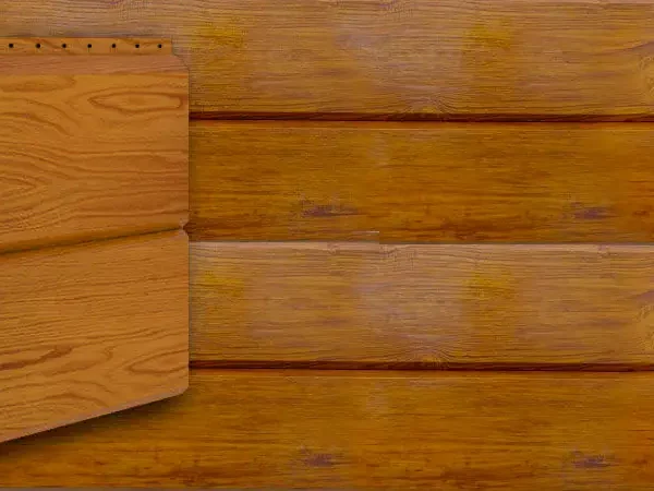 Металлический сайдинг Экобрус с имитацией под дерево