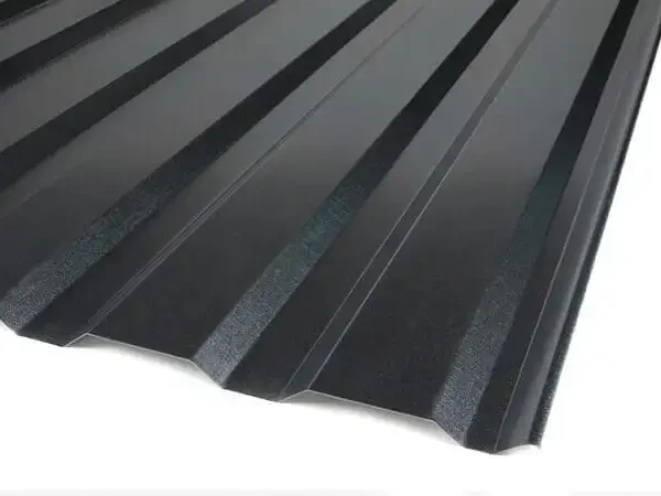 Профнастил для забора С20 черного цвета